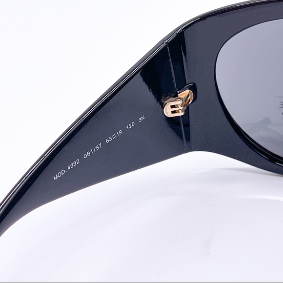 NEW VERSACE VE4392 GB1/87 SHIELD SUNGLASSES VERSACE MOD 4392 BLACK - Picture 10 of 13